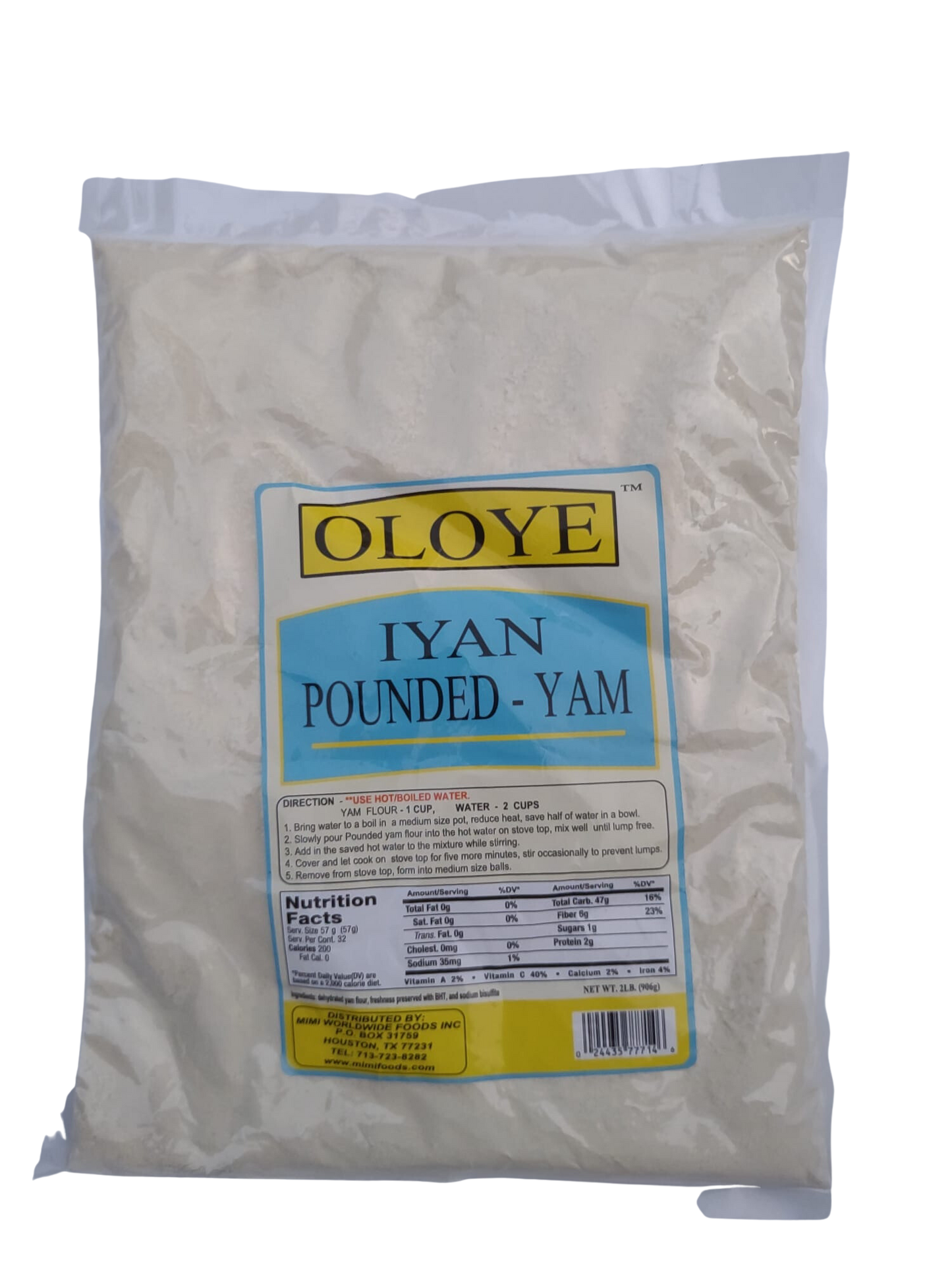 Oloye Pounded Yam(2LBs)